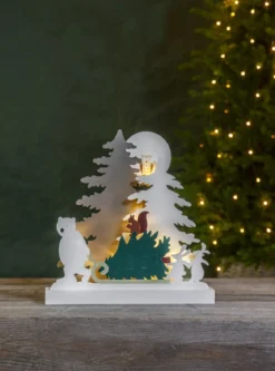 FOREST FRIENDS Batteridekoration Jul 38cm