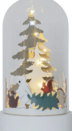 FOREST FRIENDS Bordsdekoration Batteri 19,5cm Flerfärgad