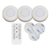 FUNCTIONAL LED-Puck Batteri Fjärrkontroll 3-pack 6,9cm Vit