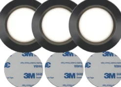 FUNCTIONAL LED-Puck 3-Pack Batteri 6,9cm Svart