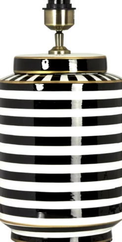 GATSBY Lampfot 43cm Svart/Vit