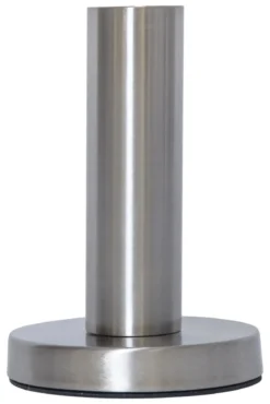 GLANS Lampfot E27 17cm Borstad stål