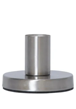 GLANS Lampfot E27 8,5cm Borstad stål
