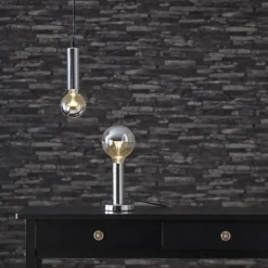GLANS Lampfot E27 17cm Krom