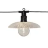 GLASSY LIGHT Ljusslinga 350cm 6LED Varmvit/Svart