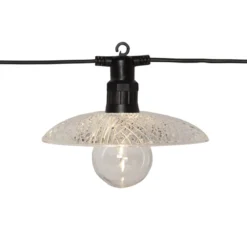 GLASSY LIGHT Ljusslinga 350cm 6LED Varmvit/Svart