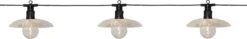 GLASSY LIGHT Ljusslinga 350cm 6LED Varmvit/Svart