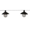GLOBE SHADE Solcells-ljusslinga 180cm Svart
