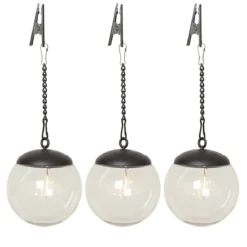 GLOBE Solcellsdekoration 29cm Transparent