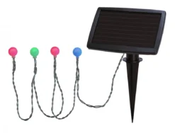 GLOBINI Solcells-ljusslinga 4,75m 20LED IP44