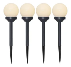 GLOBUS 4-PACK Solcellsdekoration 27cm Vit IP44