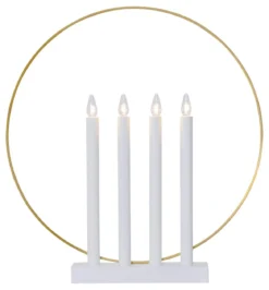 GLORY Ljusstake 45cm Vit