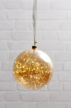 GLOW Glaskula 20cm Amber