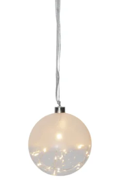 GLOW Glaskula 15cm 30LED Frostad