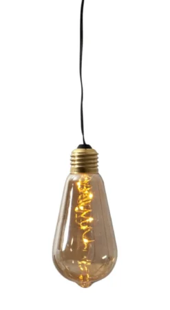 GLOW Hängande dekoration 6cm Amber