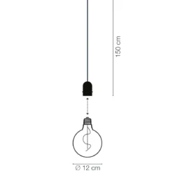 GRAVITY+Decoled Vintage 12V Svart IP44
