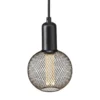 GRID Fönsterlampa Rund 12,5cm Svart