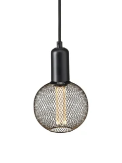GRID Fönsterlampa Rund 12,5cm Svart