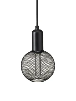 GRID Fönsterlampa Rund 12,5cm Svart