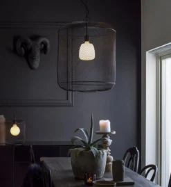 GRID Tak/Fönsterlampa 27cm Svart