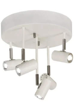 GUSTO Takspot LED Rak 5L Dimbar 30cm Vit/Krom