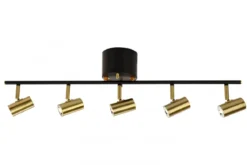 GUSTO Takspot Rak 5L Dimbar 79,5cm Svart