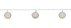 HALLOWEEN Ljusslinga Batteri 1,35m 10LED Varmvit/Vit
