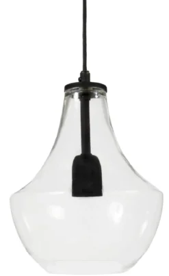 HAMILTON Taklampa 20cm Klar/Svart