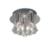 HANNA Taklampa 3L 36cm Kristall/Krom