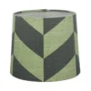HERRINGBONE Lampskärm Linne 16cm Grön