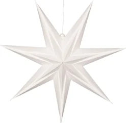 HOLLY Pappersstjärna 60cm Vit