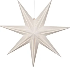 HOLLY Pappersstjärna 75cm Vit