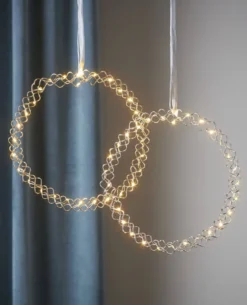 HOOP Inomhuskrans 30LED 30cm Krom