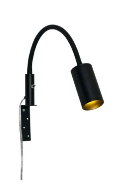 HUGIN Sänglampa 30cm Svart