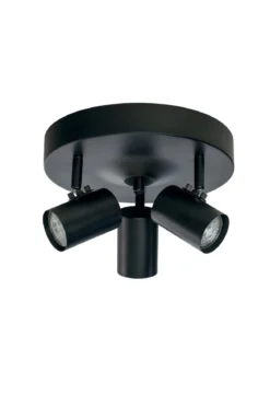 HUGIN Takspot Rund 3a Svart 25cm