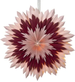ICE Pappersstjärna 50cm Rosa