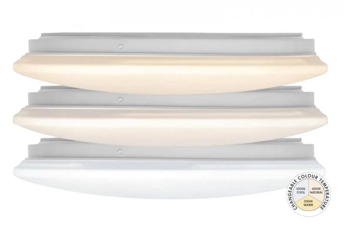 INTEGRA LED-Plafond 3 Färgtemperaturer 33cm Vit