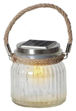 JAMJAR Solcells-Lykta 11,5cm Transparent