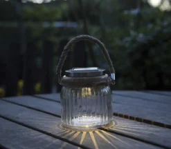 JAMJAR Solcells-Lykta 11,5cm Transparent