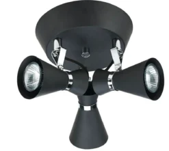 JAPAN Takspot Rund 3L 22cm Svart
