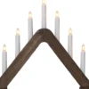 JARVE Ljusstake 7L 41cm Brunbetsad