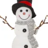 JOYLIGHT Dekorationsfigur Snögubbe Batteri 21cm Vit
