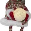 JOYLIGHT Dekorationsfigur Snögubbe Batteri 40cm Flerfärgad