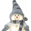 JOYLIGHT Snögubbe Dekoration 25cm Grå/Vit