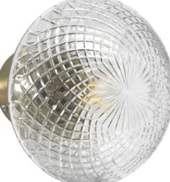 JULIETTE Vägglampa 16cm Klar/Mässing