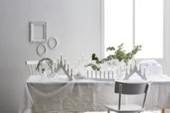 KARIN Träljusstake 42cm Vit