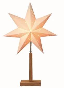 Karo Stjärna på fot 55cm Vit