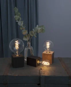 KUB Lampfot E27 9cm Svart