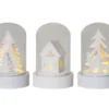 Kupol Lykta 3-pack 8,5cm Vit