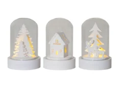 Kupol Lykta 3-pack 8,5cm Vit